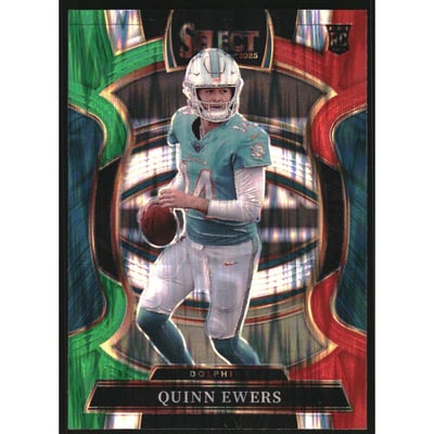 2025 Select Prizm Green and Red Shock #82 Quinn Ewers