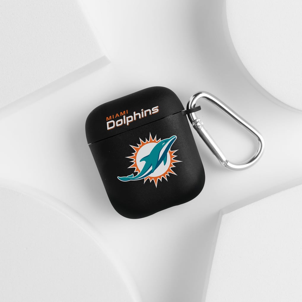 Miami Dolphins AirPods Case Cover - Black