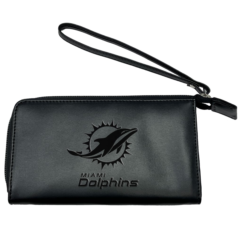 Miami Dolphins Cell Phone Wristlet Wallet - Black