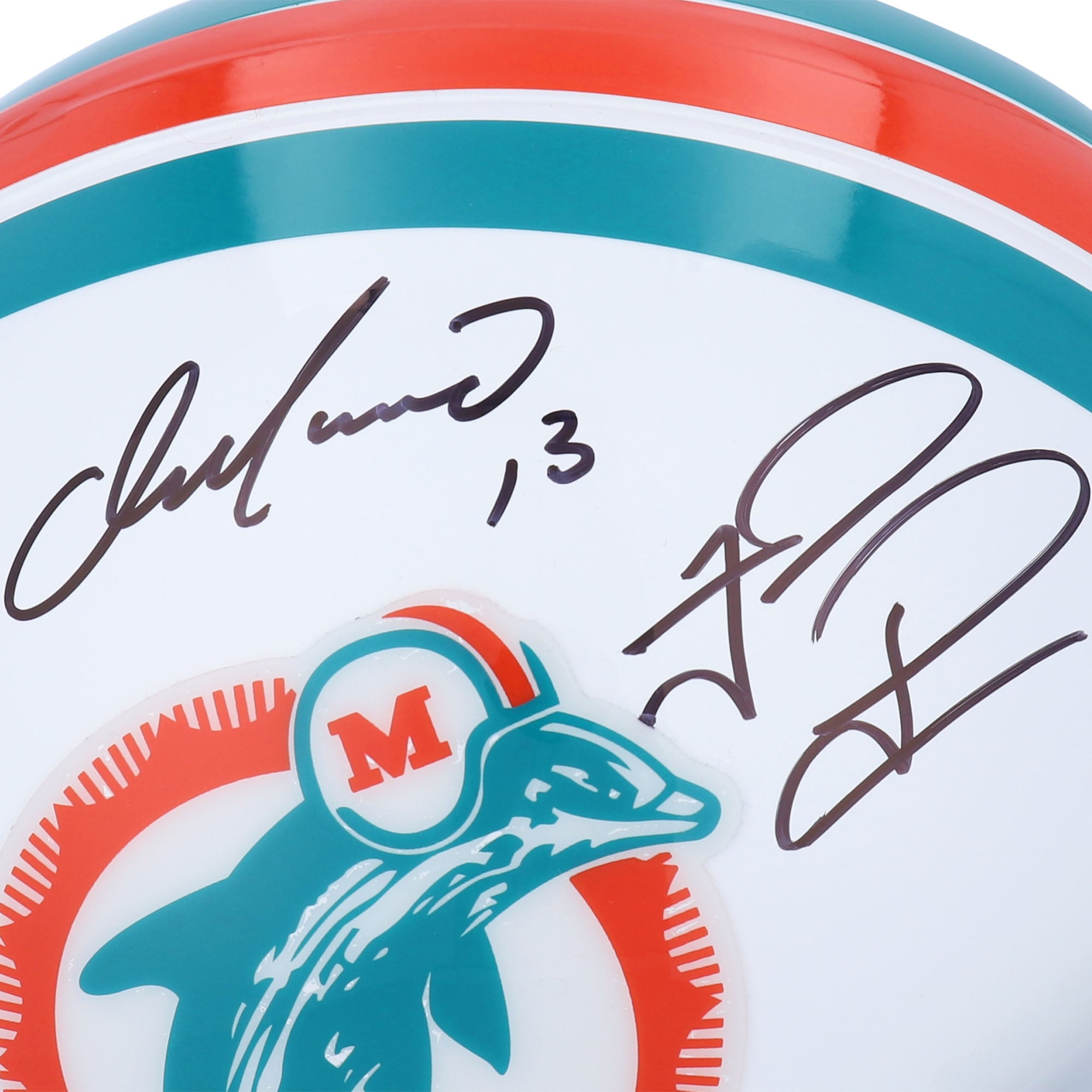 Dan Marino & Tua Tagovailoa Miami Dolphins Autographed Riddell