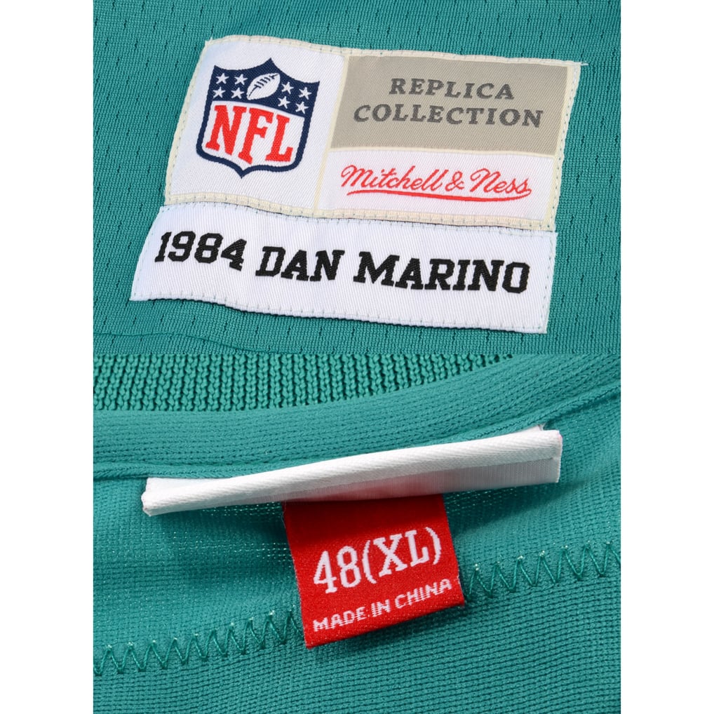Dan Marino Miami Dolphins Autographed Fanatics Authentic  Mitchell & Ness Aqua Replica Jersey