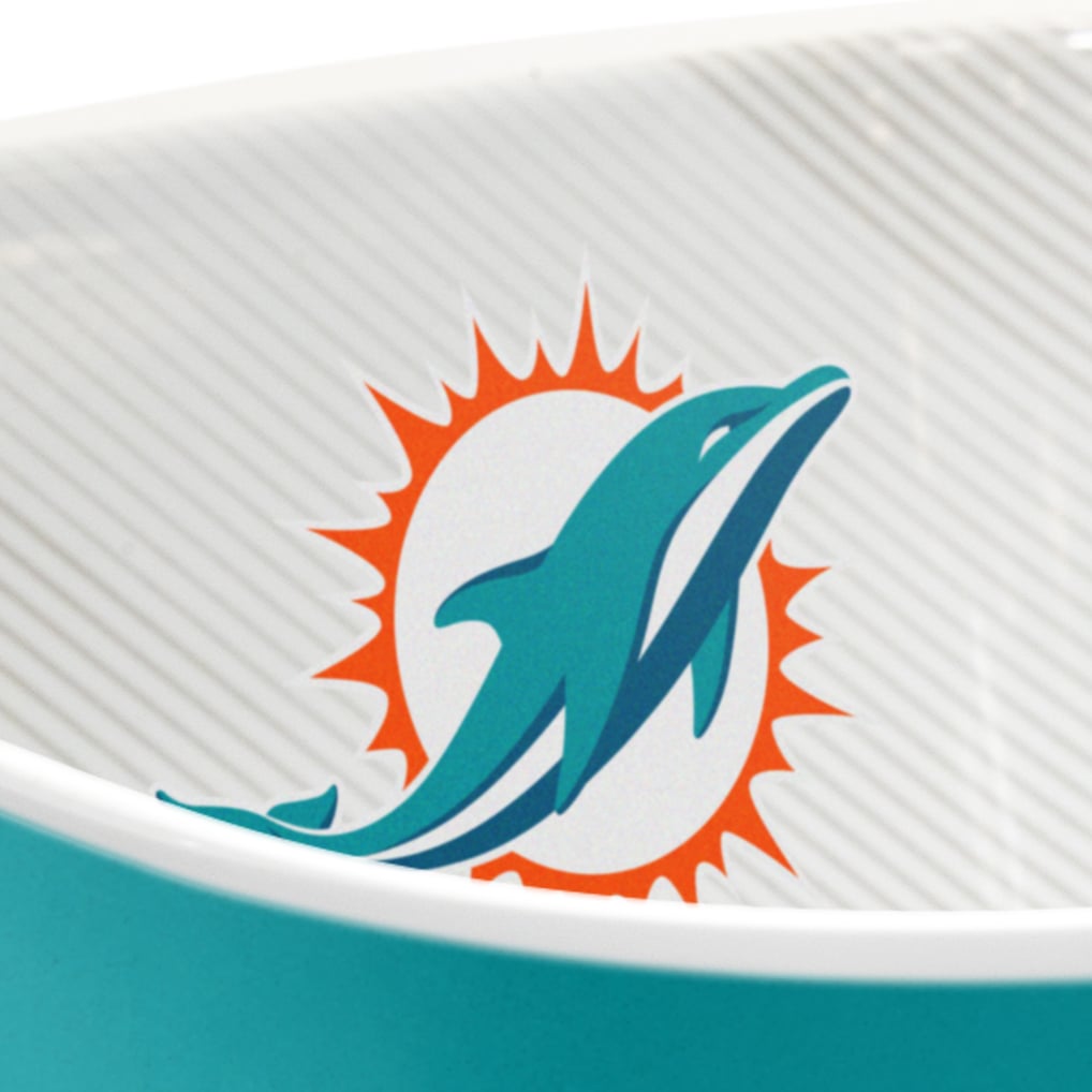 Miami Dolphins Fanpoint Large Party Bowl