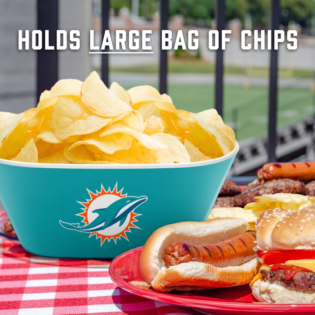 Miami Dolphins Fanpoint Large Party Bowl