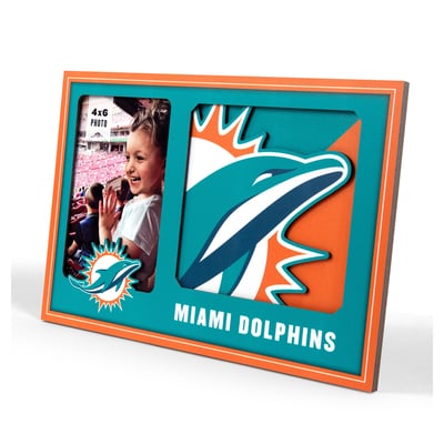 Miami Dolphins IDNA 3D Logo Series Picture Frame