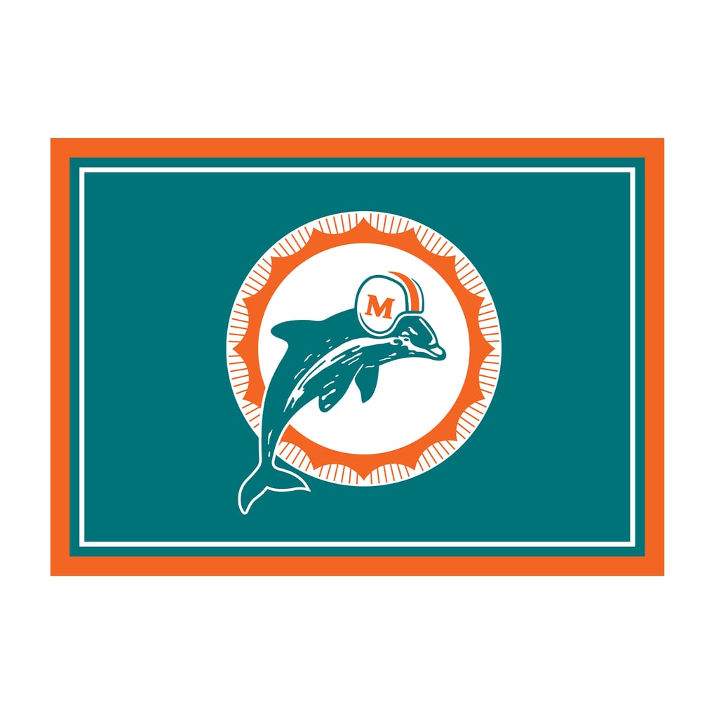 Miami Dolphins Imperial Throwback Logo 6' x 8' Spirit Rug