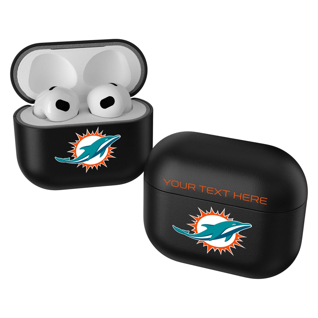 Miami Dolphins Keyscaper Insignia Personalized AirPods 3rd Generation Case Cover - Black