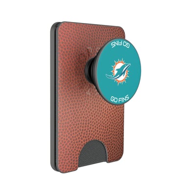 Miami Dolphins Keyscaper Football PopSockets Magnetic Wallet