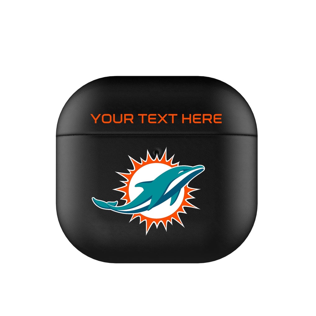Miami Dolphins Keyscaper Personalized Insignia AirPods 4th Generation Case Cover