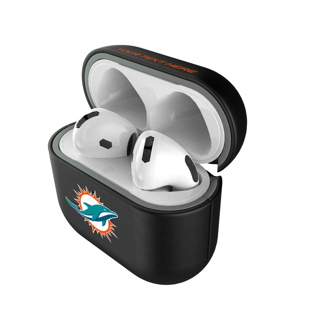 Miami Dolphins Keyscaper Personalized Insignia AirPods 4th Generation Case Cover