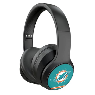 Miami Dolphins Keyscaper Stripe Wireless Bluetooth Headphones With Case