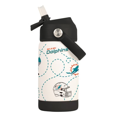 Miami Dolphins Logo Brands 12oz. Mascot Bottle
