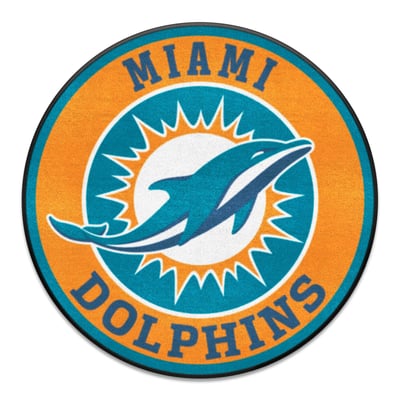 Miami Dolphins Logo Brands 27" Diameter Roundel Mat
