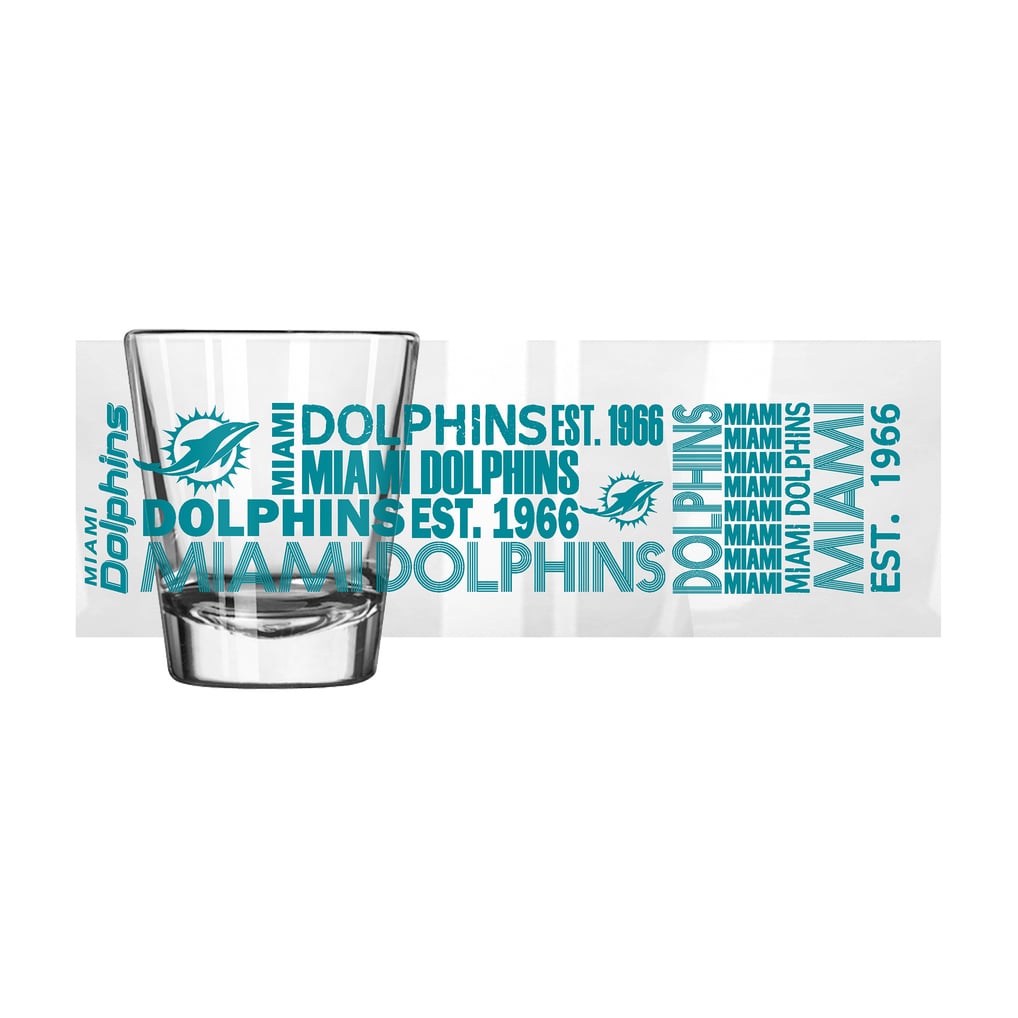 Miami Dolphins Logo Brands 4-Pack 2oz. Shot Glass Set