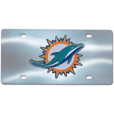  Miami Dolphins Logo Brands Diecast License Plate
