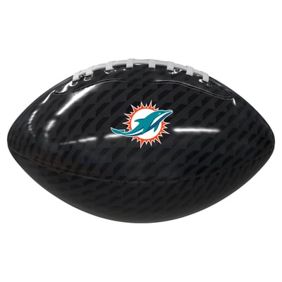 Miami Dolphins Logo Brands Rubber Glossy Mini Football