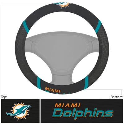 Miami Dolphins Logo Brands Steering Wheel Cover