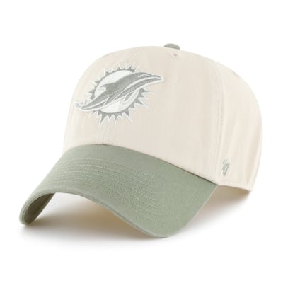 Miami Dolphins '47 Clean Up Adjustable Hat - Natural/Green