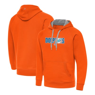 Miami Dolphins Antigua Impact Victory Hoodie - Orange