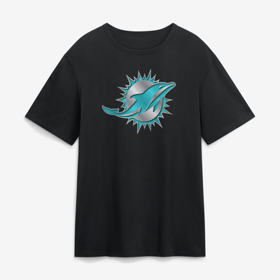 Miami Dolphins  Forged Mascot T-Shirt - Black