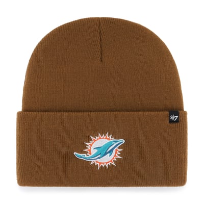 Miami Dolphins Carhartt x '47 Cuffed Knit Hat - Brown