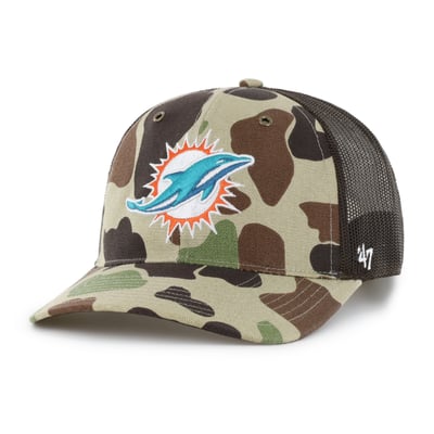 Miami Dolphins Carhartt x '47 Adjustable Trucker Hat - Duck Camo