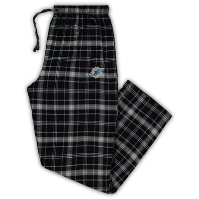 Miami Dolphins Concepts Sport Big & Tall Ultimate Sleep Pant - Black/Charcoal