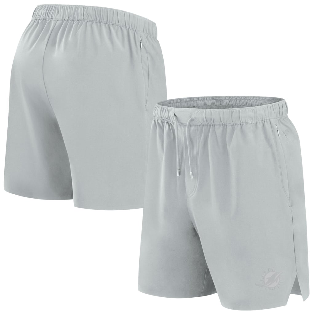 Miami Dolphins Fanatics Front Office Micro Tonal Shorts - Gray