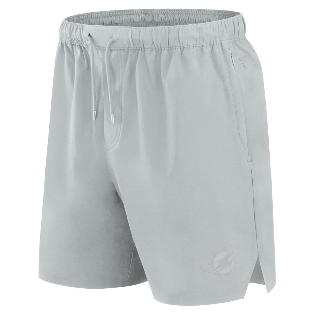 Miami Dolphins Fanatics Front Office Micro Tonal Shorts - Gray