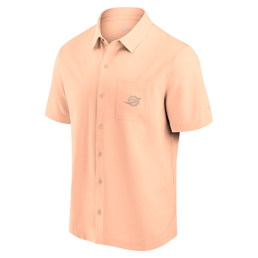 Miami Dolphins Fanatics Front Office Button-Up Shirt - Light Pink