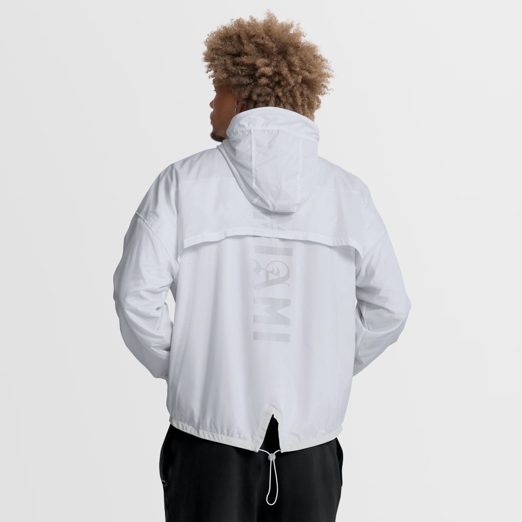 Miami Dolphins Fanatics Type Play Down Full-Zip Jacket - White