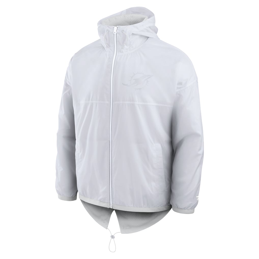 Miami Dolphins Fanatics Type Play Down Full-Zip Jacket - White