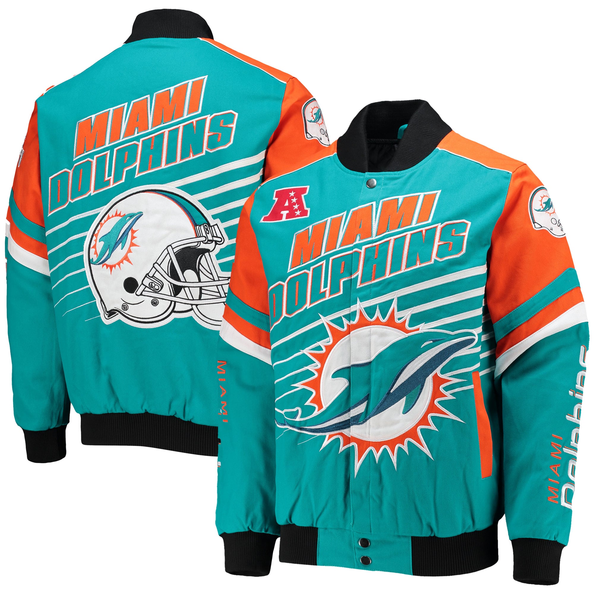 Men's Miami Dolphins G-III Sports by Carl Banks Aqua/Orange