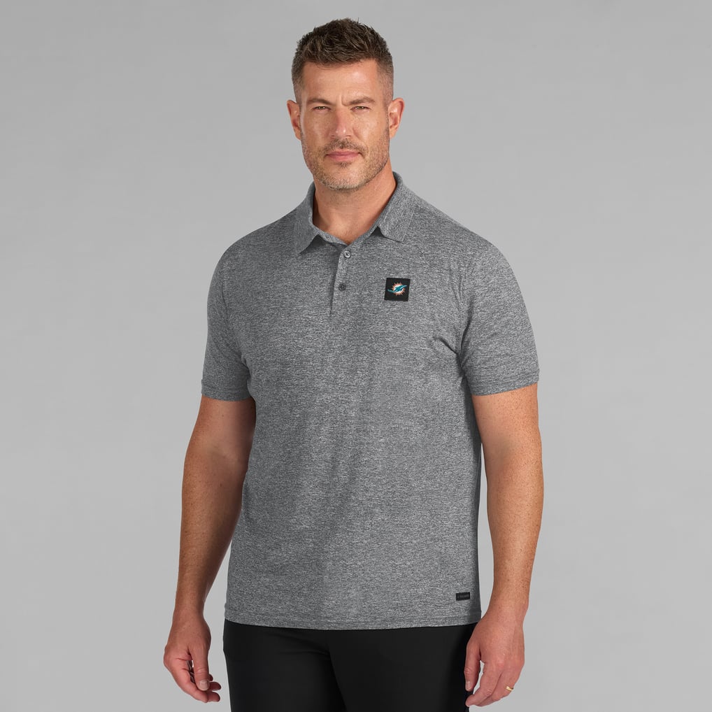 Miami Dolphins J. Palmer Four Down Polo - Black