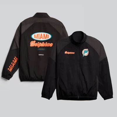 Miami Dolphins lululemon Nylon Oversized Track Jacket - Black