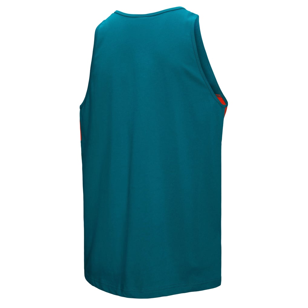 Miami Dolphins Mitchell & Ness Retro Colorblock Tank Top - Aqua