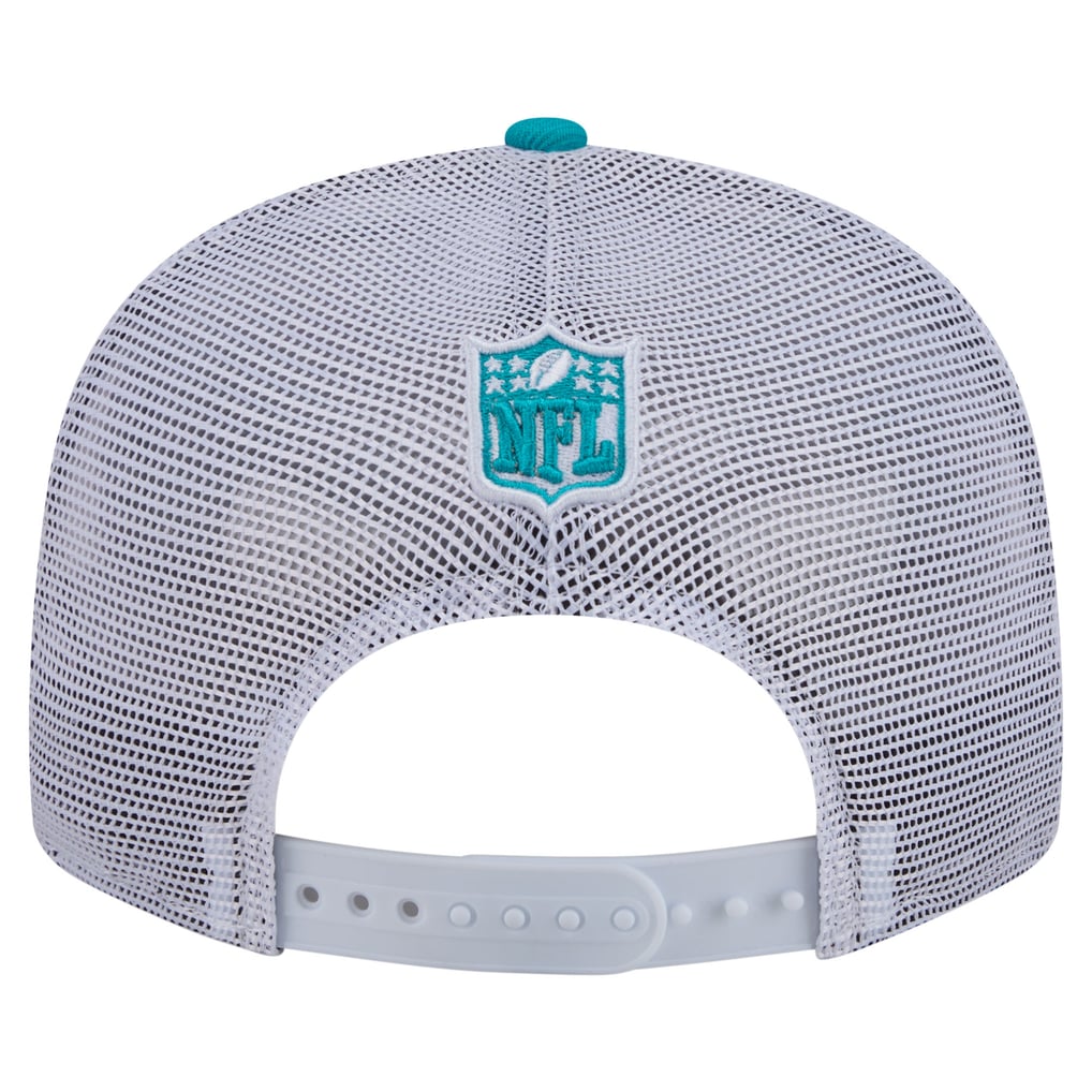  Miami Dolphins New Era Core Team 9FIFTY Trucker Snapback Hat - Aqua