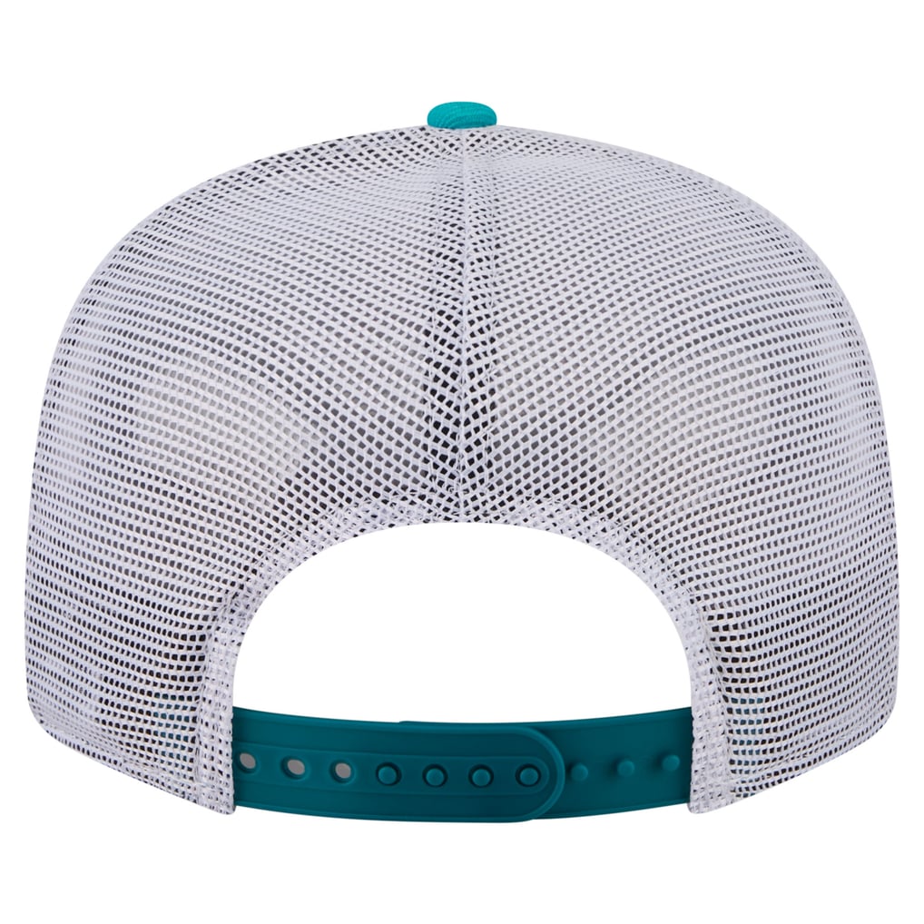  Miami Dolphins New Era Core Team 9FIFTY Trucker Snapback Hat - Aqua