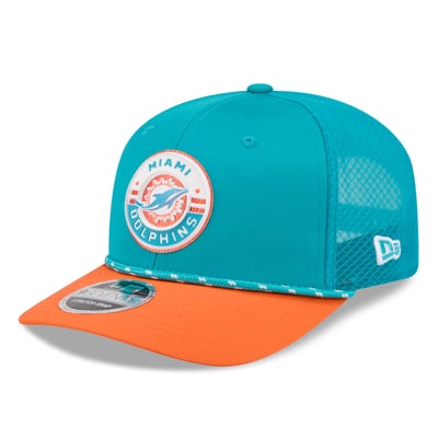 Miami Dolphins New Era Game 9SEVENTY Adjustable Hat - Aqua
