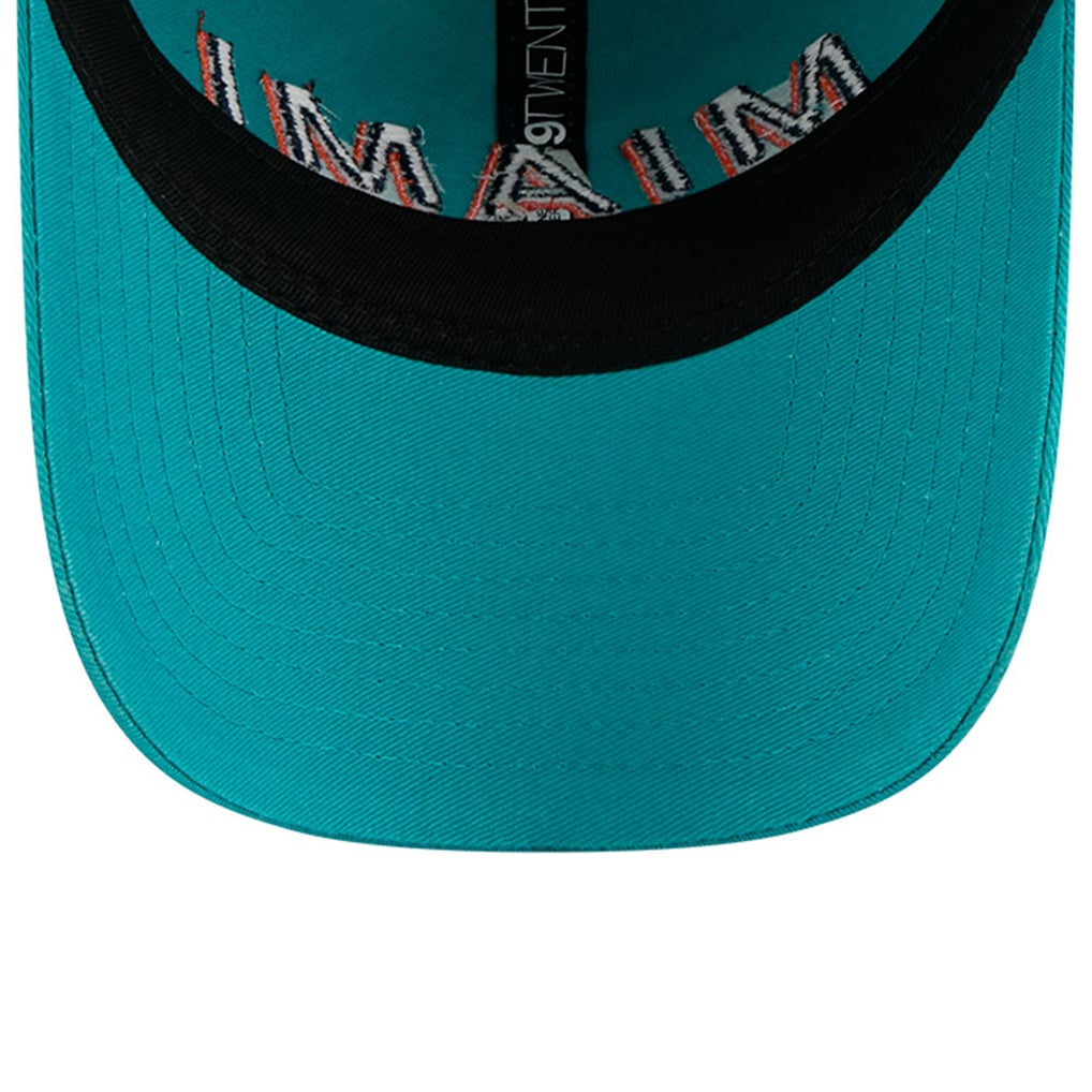  Miami Dolphins New Era Rivalries Collection Team 9TWENTY Adjustable Hat - Aqua