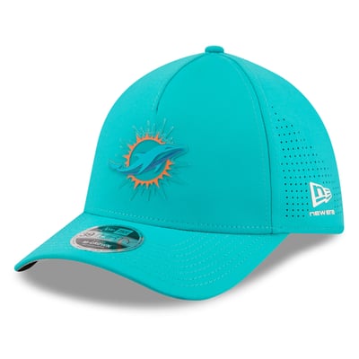  Miami Dolphins New Era Tonal 39THIRTY A-Frame Flex Hat - Aqua