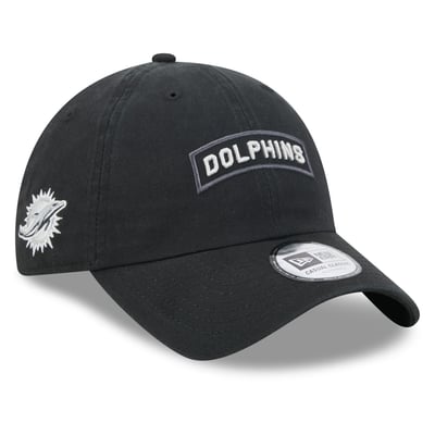 Miami Dolphins New Era 2026 Salute To Service Casual Classic Adjustable Hat - Black