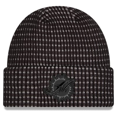Miami Dolphins New Era 2026 Sideline Cold Weather  Cuffed Knit Hat - Black