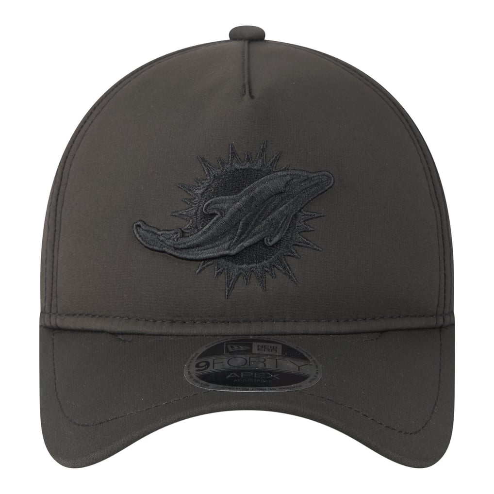  Miami Dolphins New Era Apex 9FORTY Adjustable Hat - Black