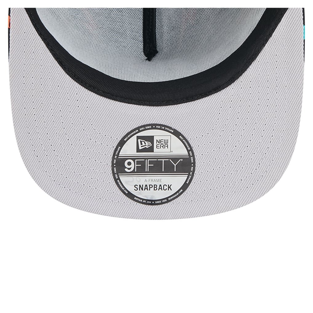 Miami Dolphins New Era Bolt A-Frame 9FIFTY Snapback Hat - Black