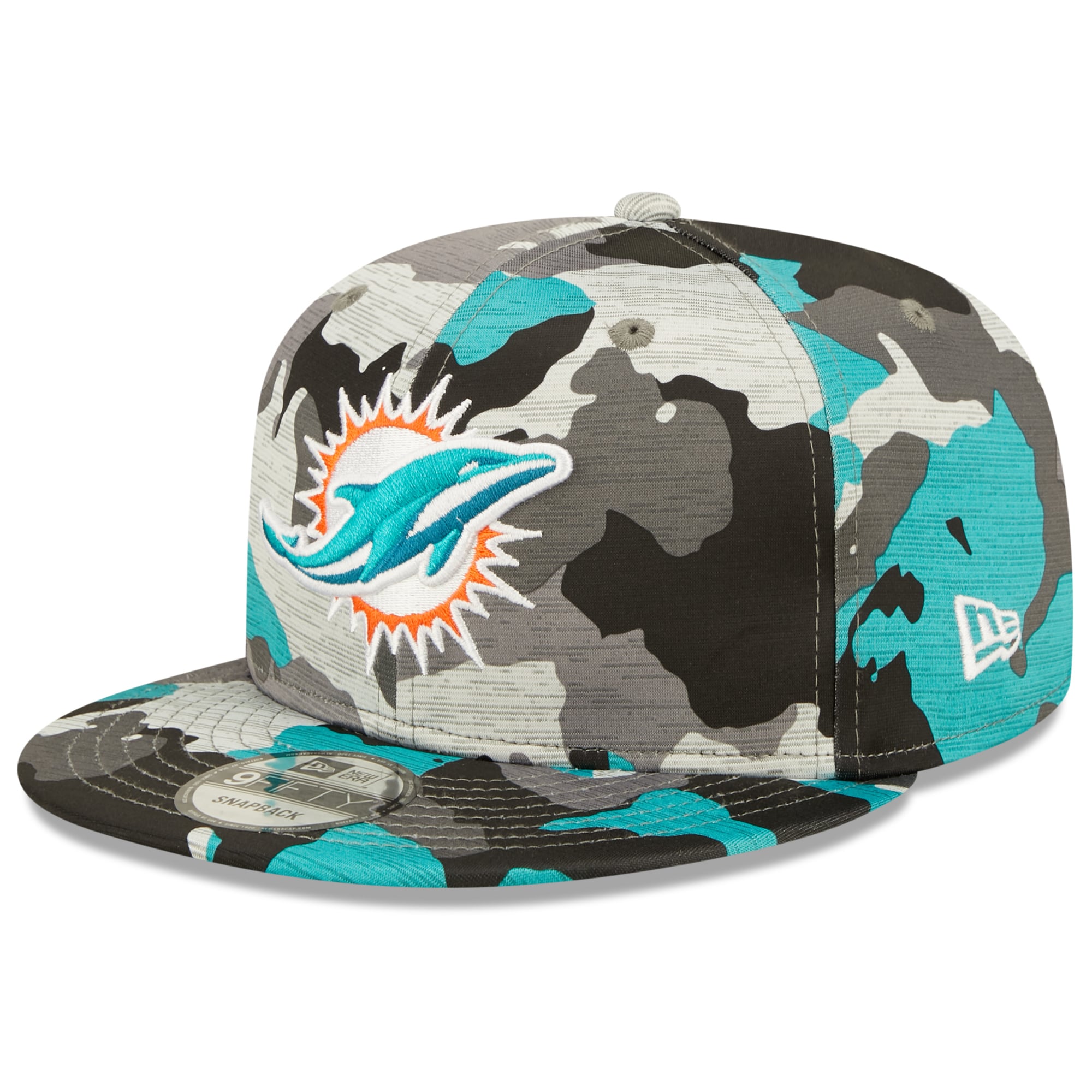 Men's New Era Camo Miami Dolphins 2022 NFL Training Camp Official