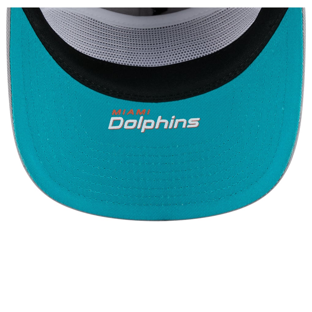 Miami Dolphins New Era Patch 19TWENTY Adjustable Hat - Gray