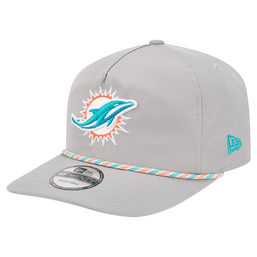 Miami Dolphins New Era Rope 19TWENTY Hat - Gray