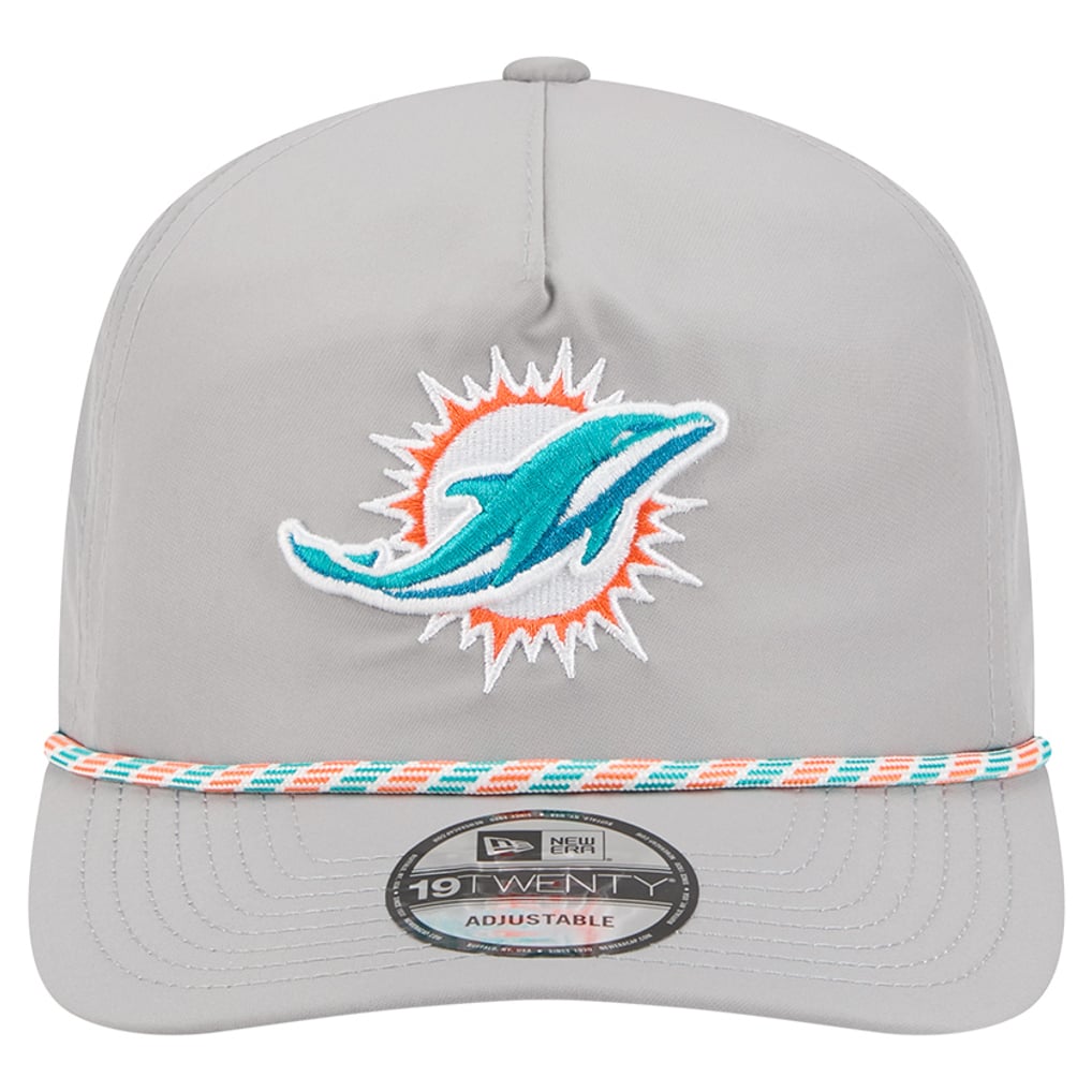 Miami Dolphins New Era Rope 19TWENTY Hat - Gray