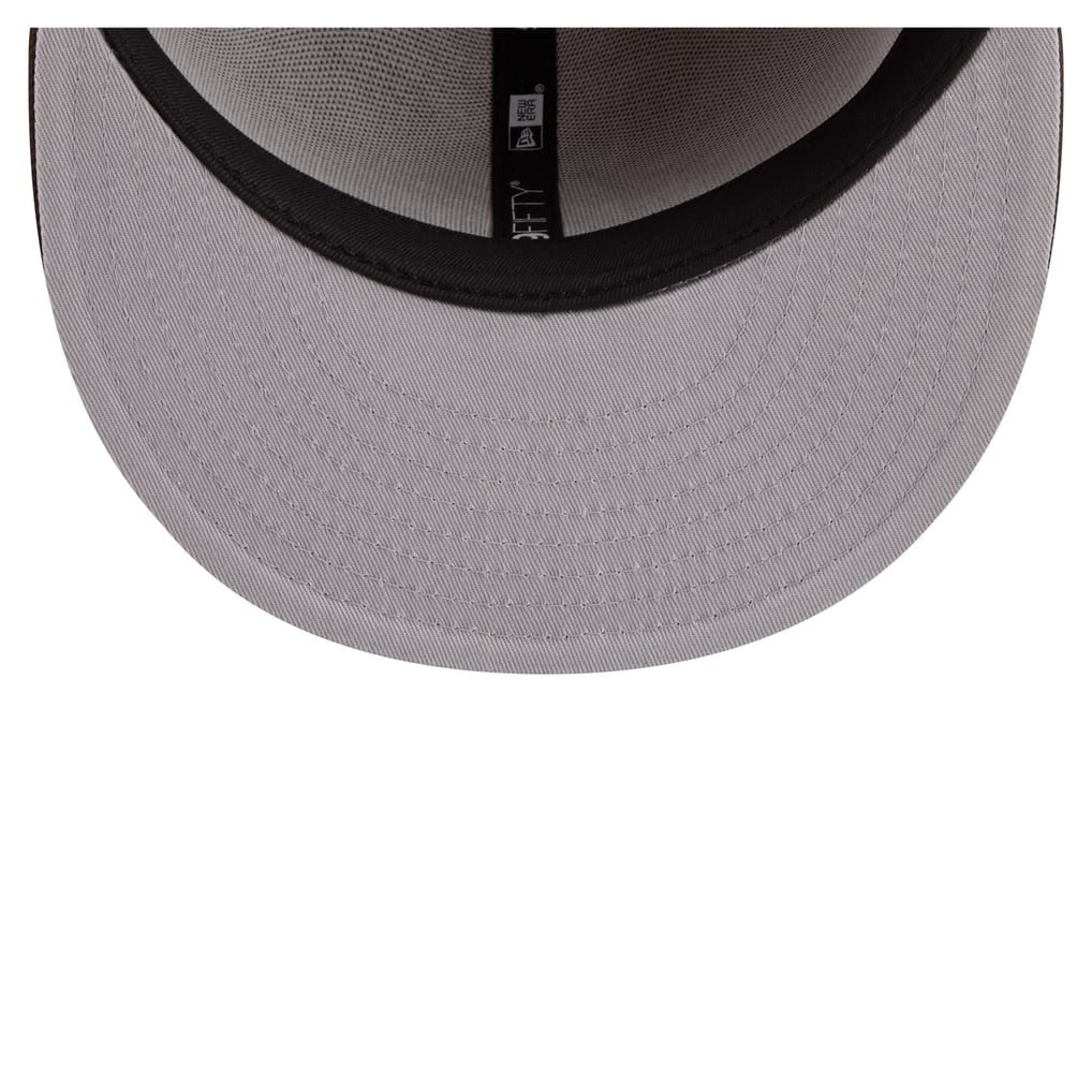  Miami Dolphins New Era Two-Tone Walnut 59FIFTY Fitted Hat - Light Brown/Dark Brown