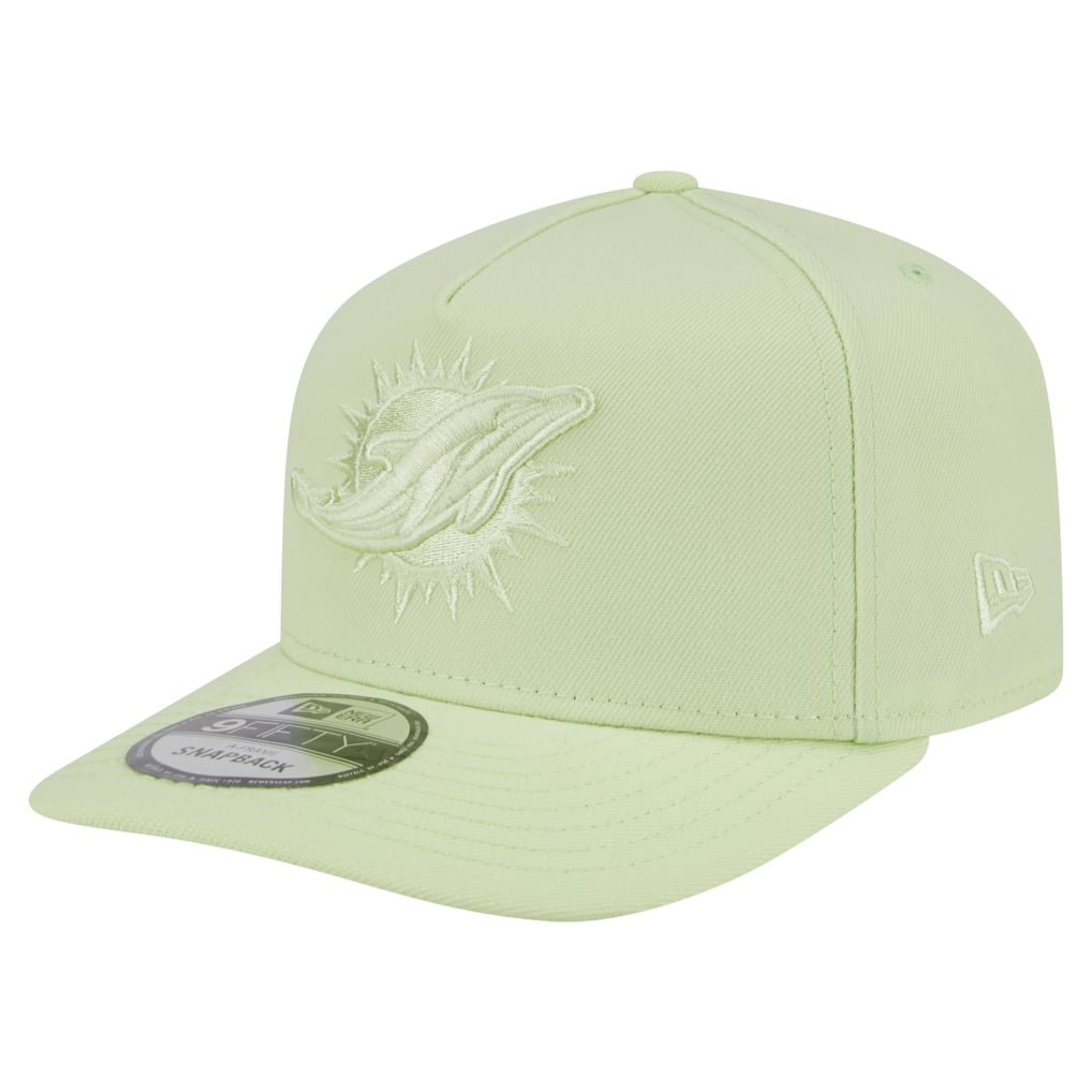 Miami Dolphins New Era Color Pack 9FIFTY Snapback Hat - Light Green